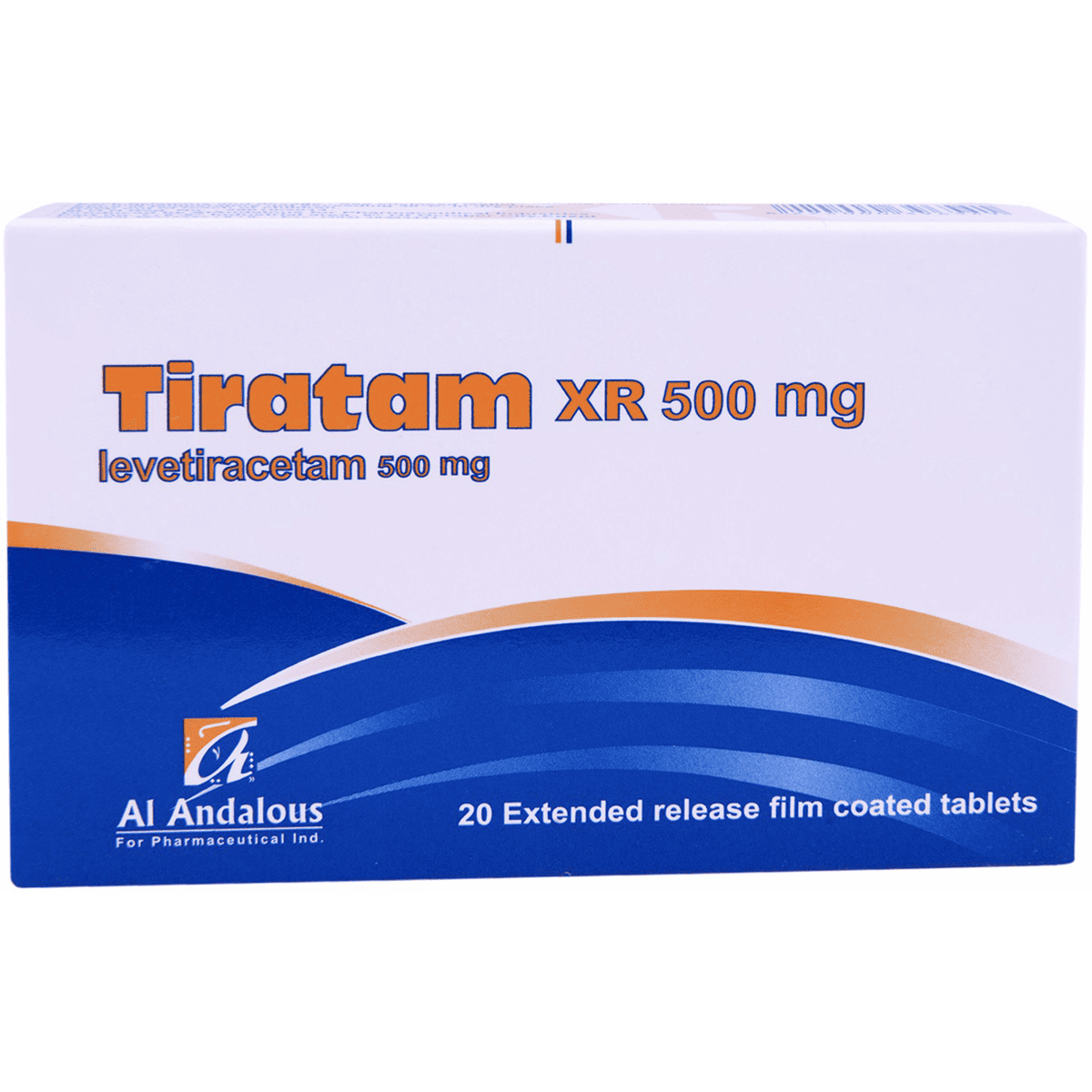 Tiratam XR (Extended Release) 500mg 20 Film Coated Tablets image number 0