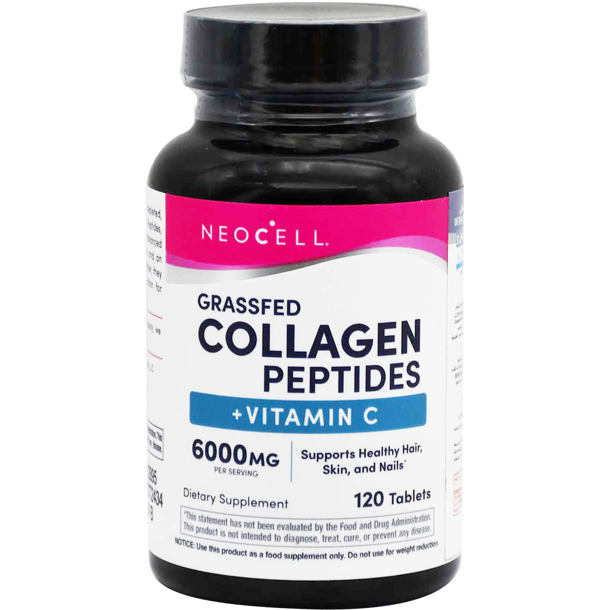 Neocell Collagen Peptides + Vitamin C 120 Tablets image number 0