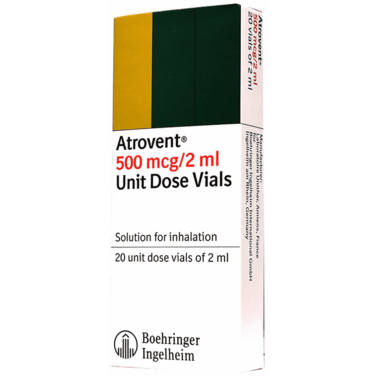 Atrovent 500mcg /2ml 20 Ampoule image number 0