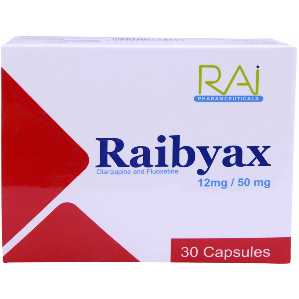 Raibyax 12Mg/50mg 30 Capsules image number 0