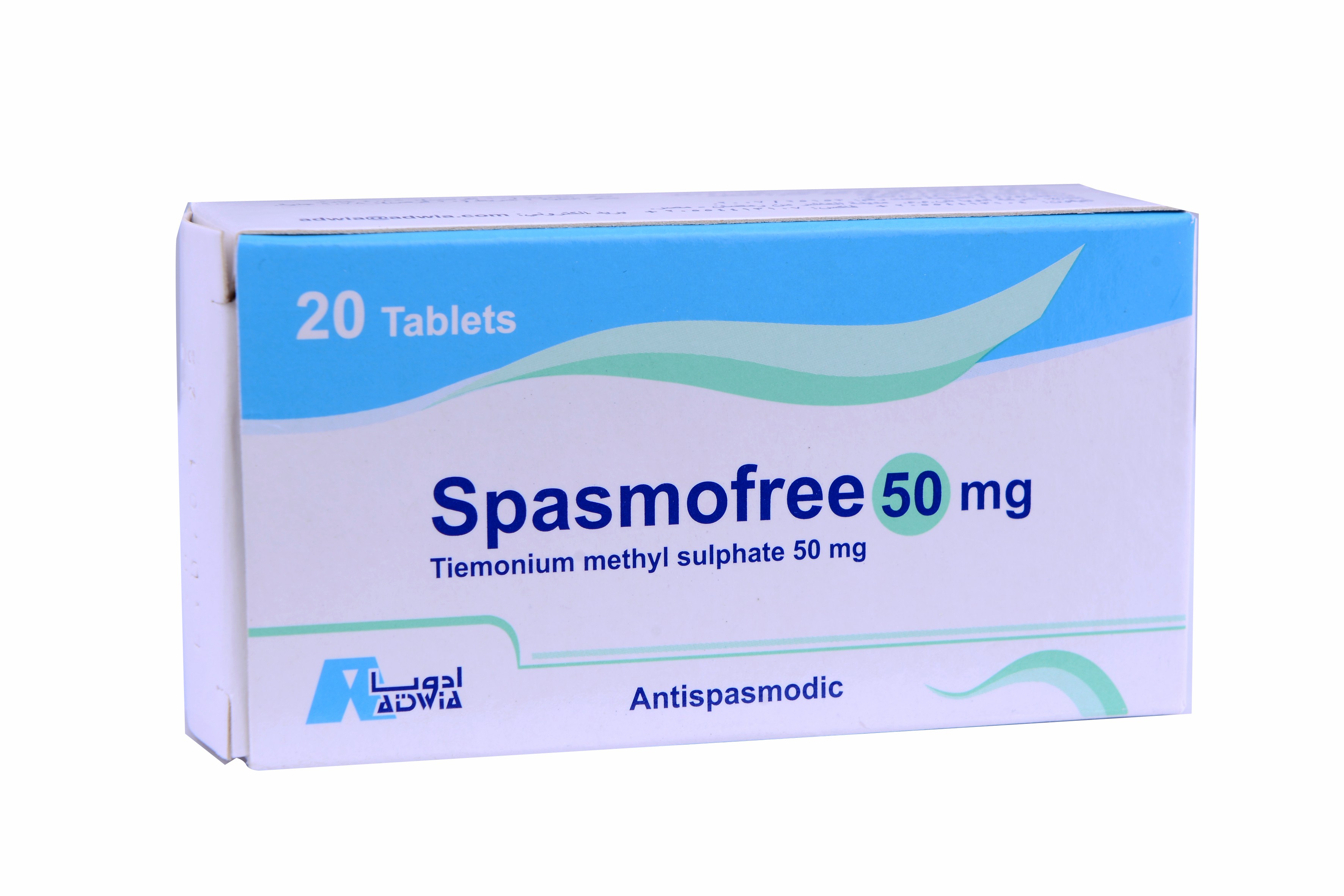 Spasmofree 50mg 20 Tablets image number 0