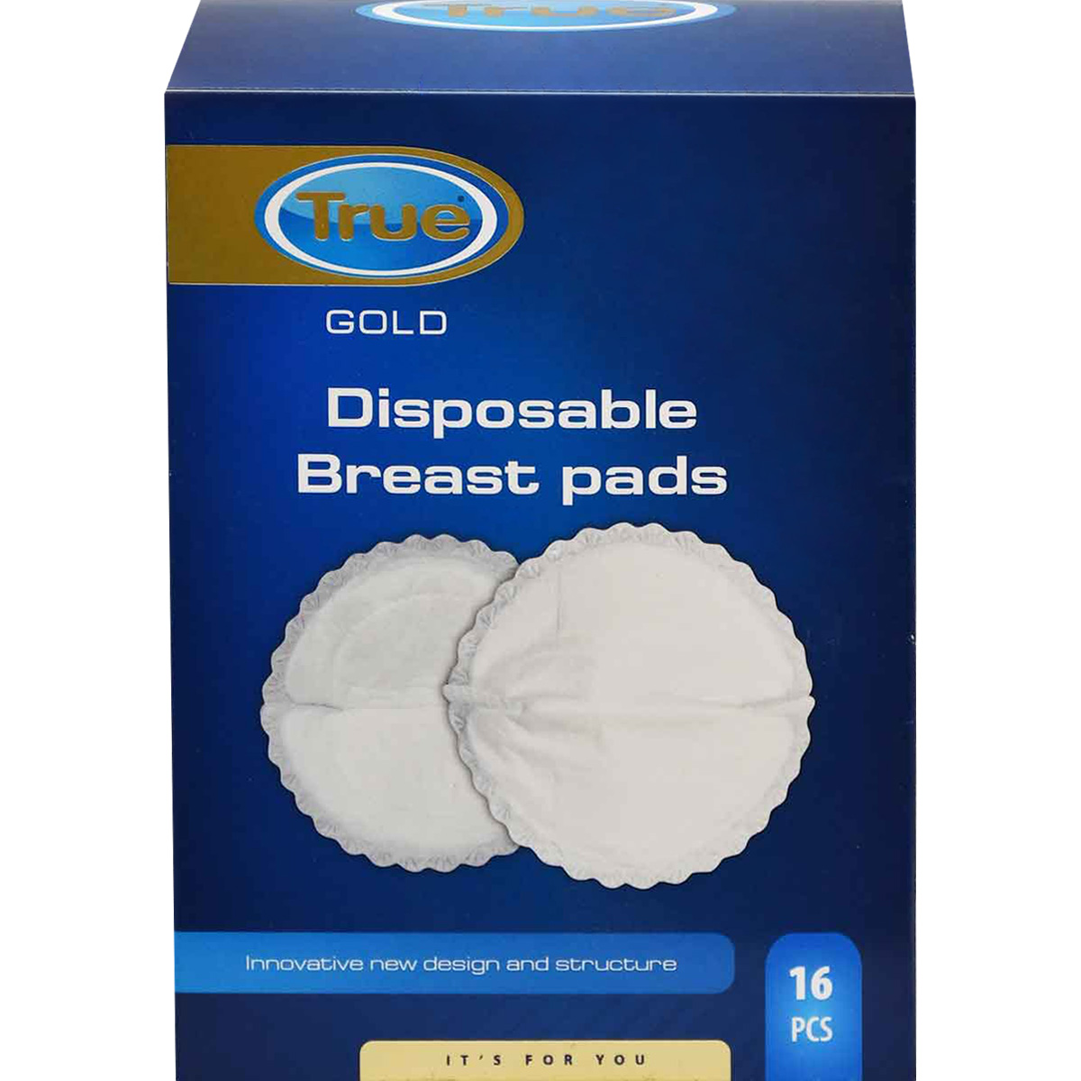 True Gold Disposable Breast Pads 16 Pieces /2018900 image number 0