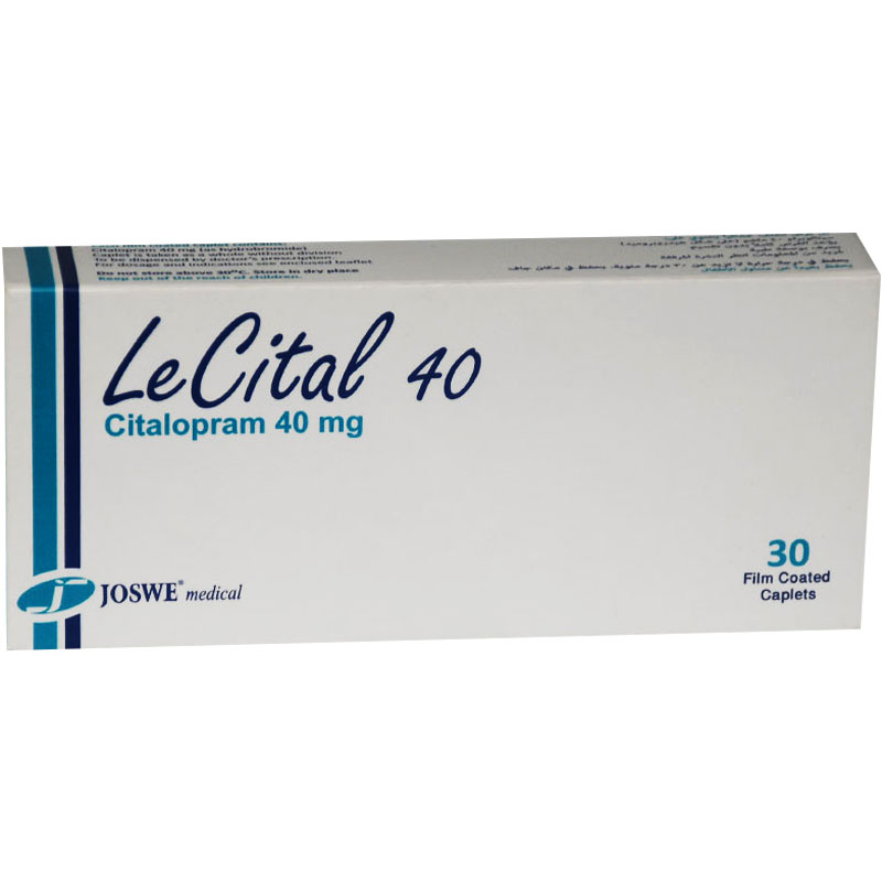 Lecital 40mg 30 Film Coated caplets image number 0