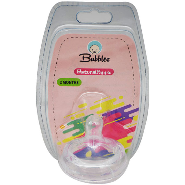 Bubbles Natural Nipple Silicone (2)Month image number 0