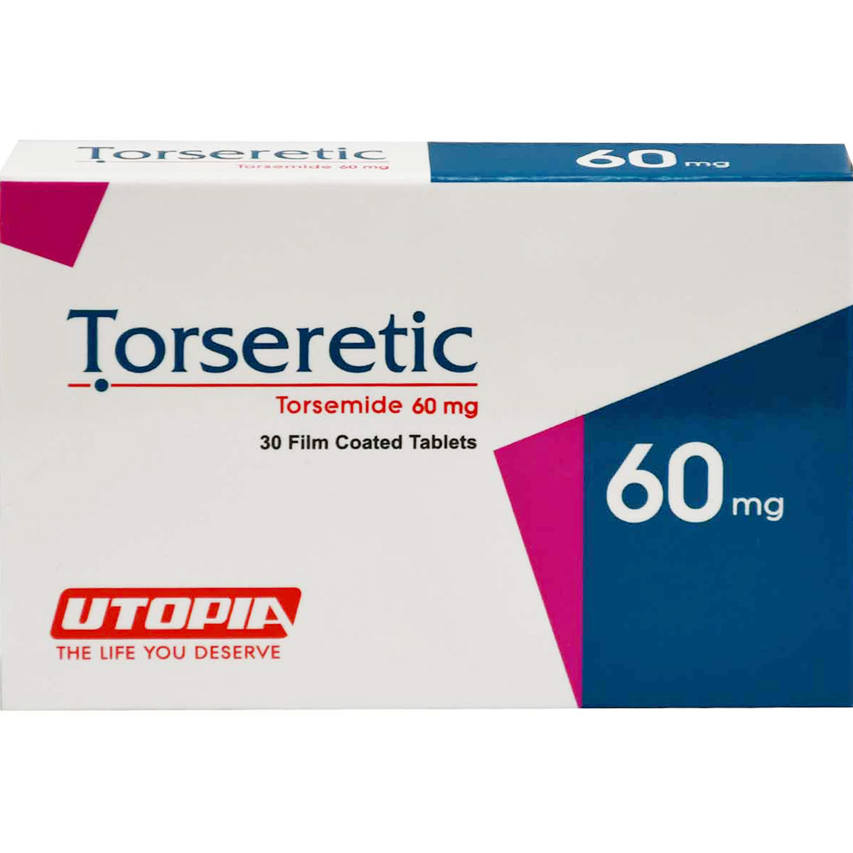 Torseretic 60 mg 30 Film Coated Tablets image number 0