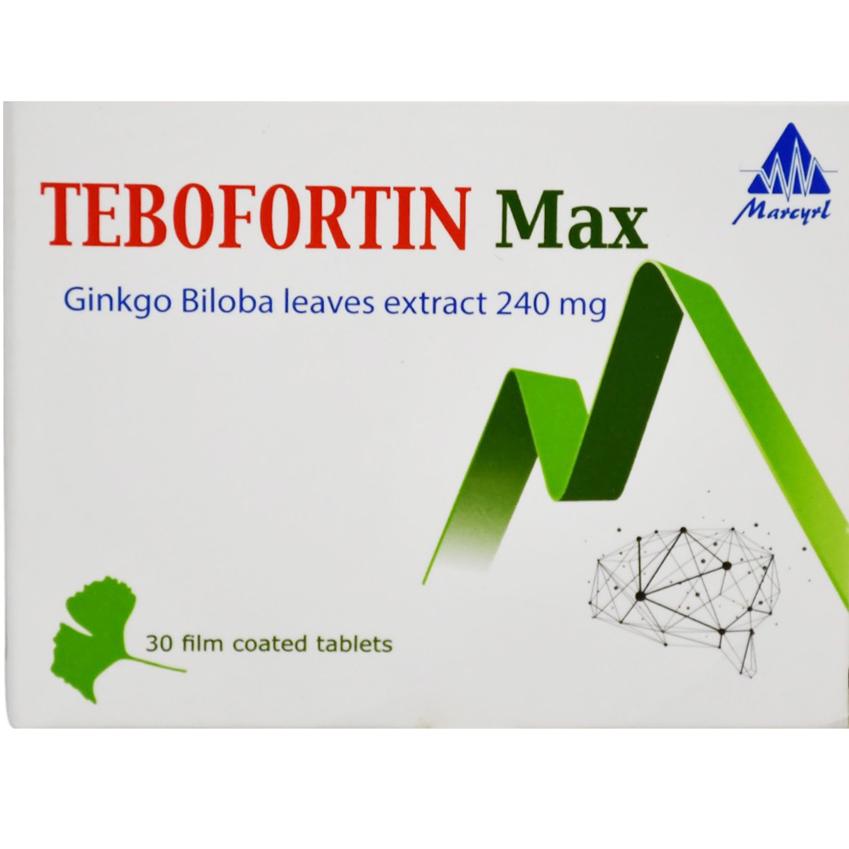 Tebofortin Max 240mg 30 Film Coated Tablets image number 0