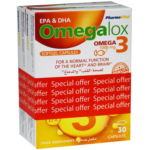 Omegalox 3 1000mg 30 Capsule 1+50% Discount (Offer Pack) image number 0
