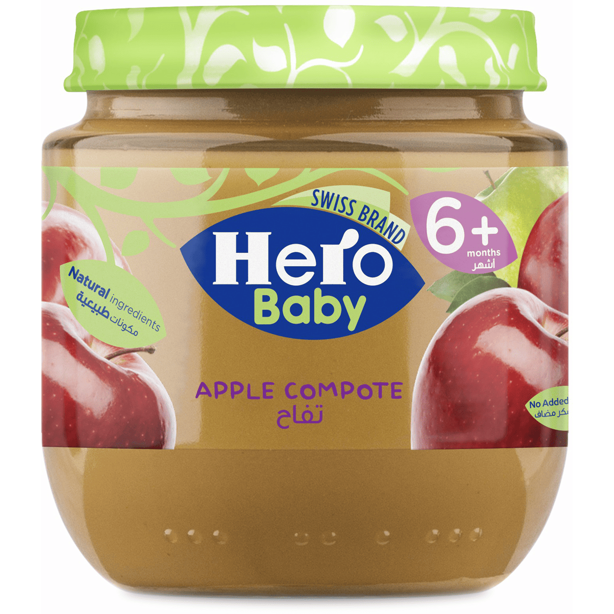 Hero Baby Apple Compote 6Months 130/125gm image number 0