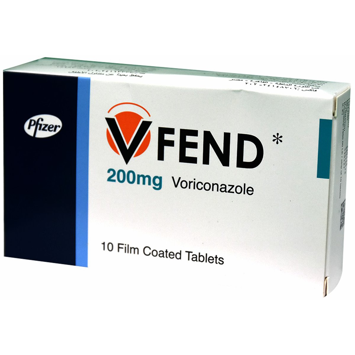 Vfend 200mg 10 Tablets image number 0