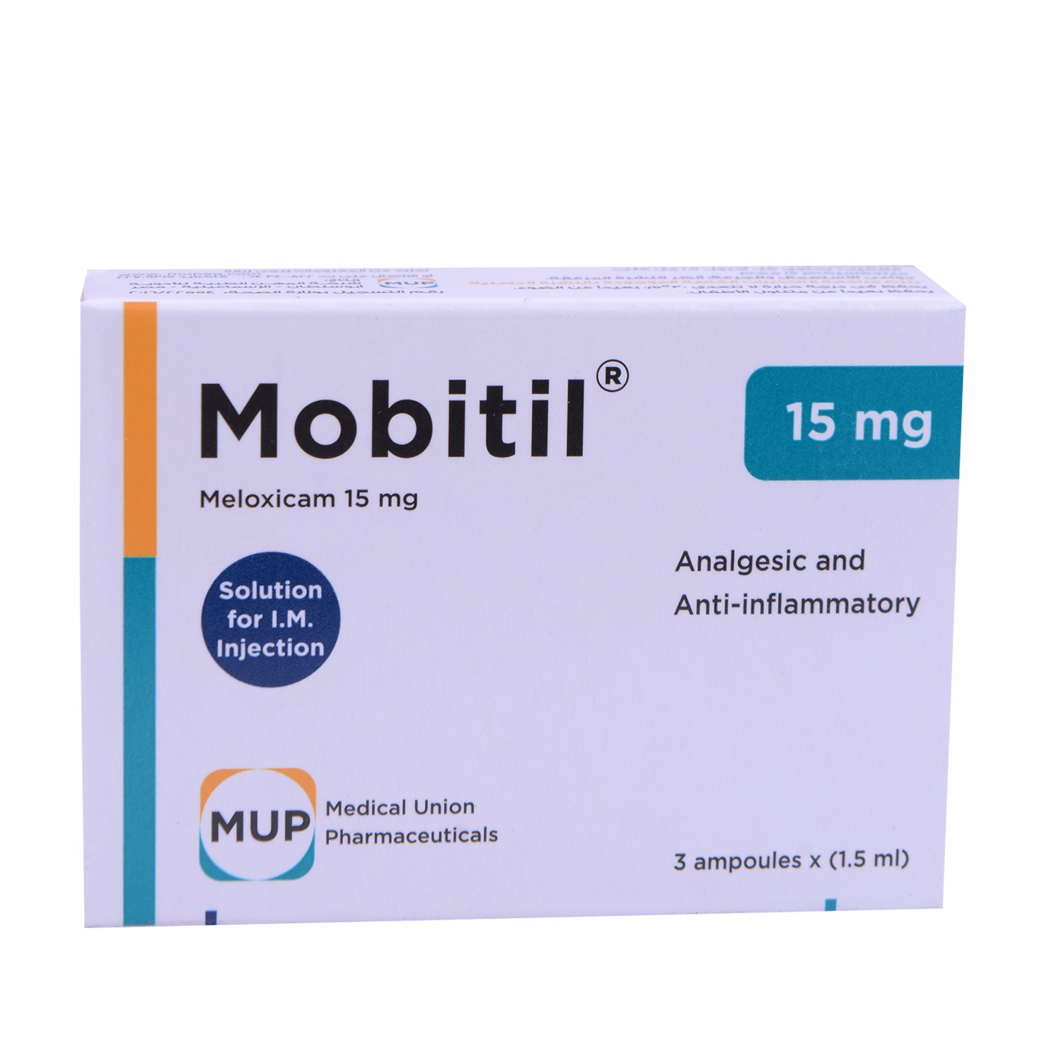 Mobitil 15Mg/1.5ml 3 Ampoules image number 0