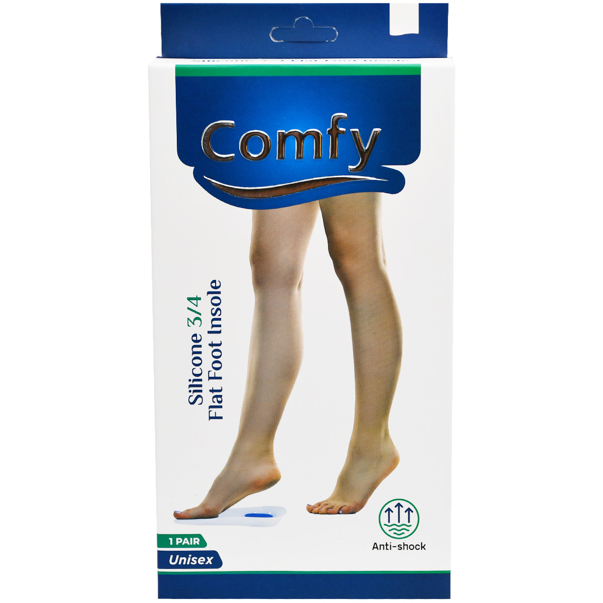 Comfy Silicone 3/4 Flat Foot Insole XLarge image number 0