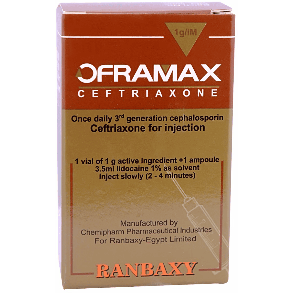 Oframax 1gm Intramascular 1 Vial image number 0
