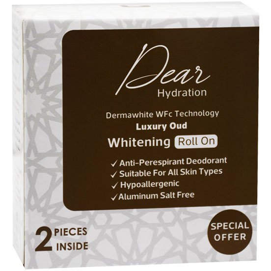 Dear Luxury Oud Whitening Deodorant Roll On 2X60ml (Offer Pack) image number 0