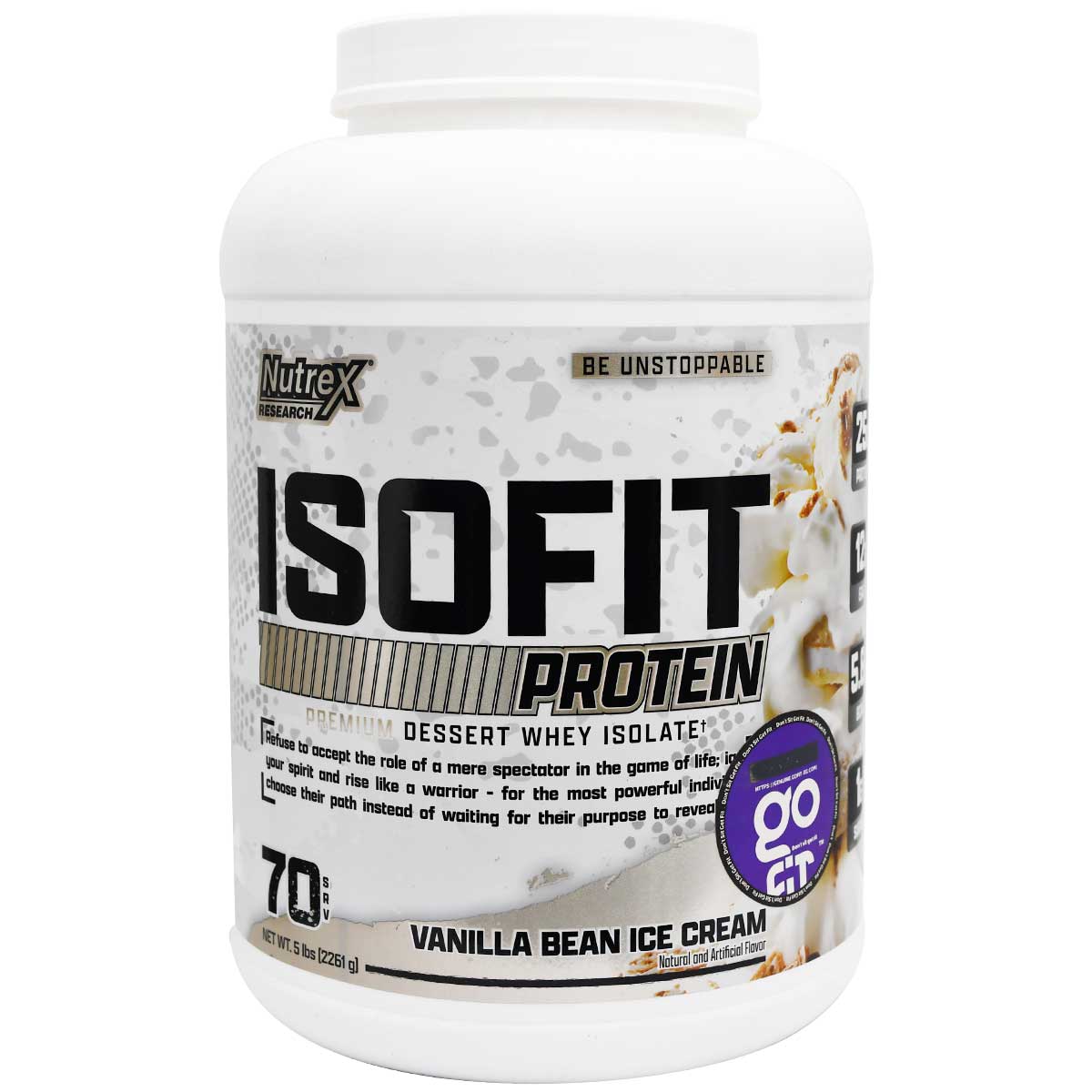 Isofit Whey Protein Isolate Vanilla Ice Cream 2261gm image number 0