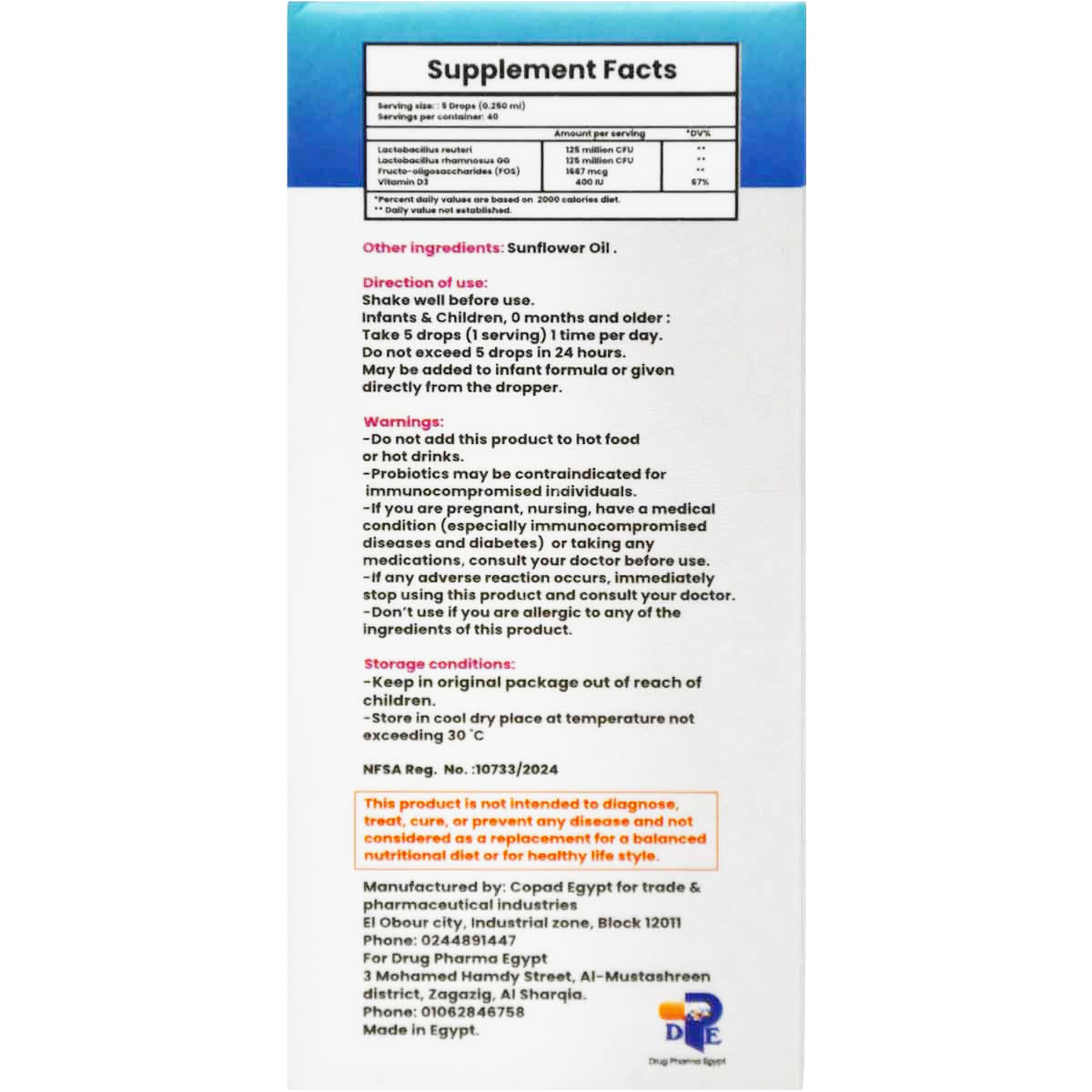 L C Forte Oral Drops 10ml image number 1