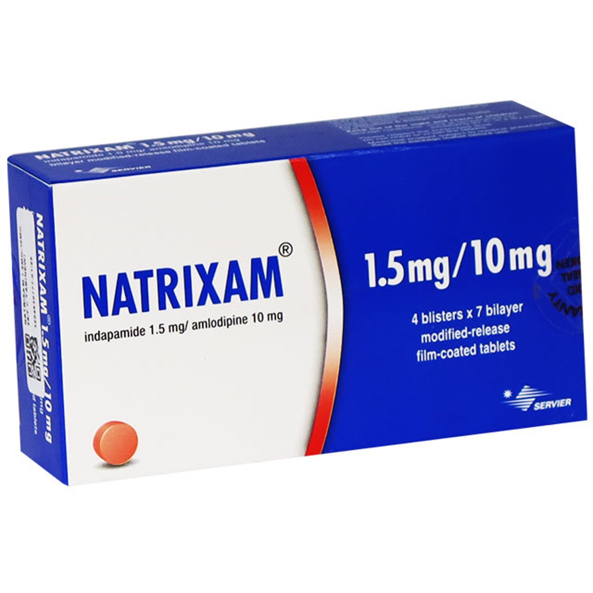 Natrixam 1.5mg/10mg 28 Film Coated Tablets image number 0