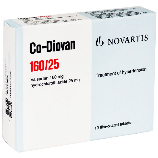 Co-Diovan 160mg/25mg 10 Tablet image number 0