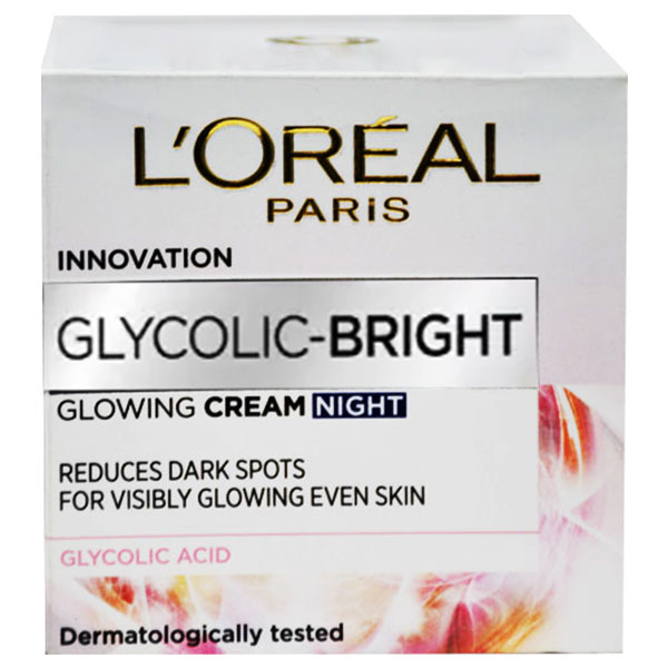 Loreal Innovation Glycolic Bright Night Cream 50ml image number 0