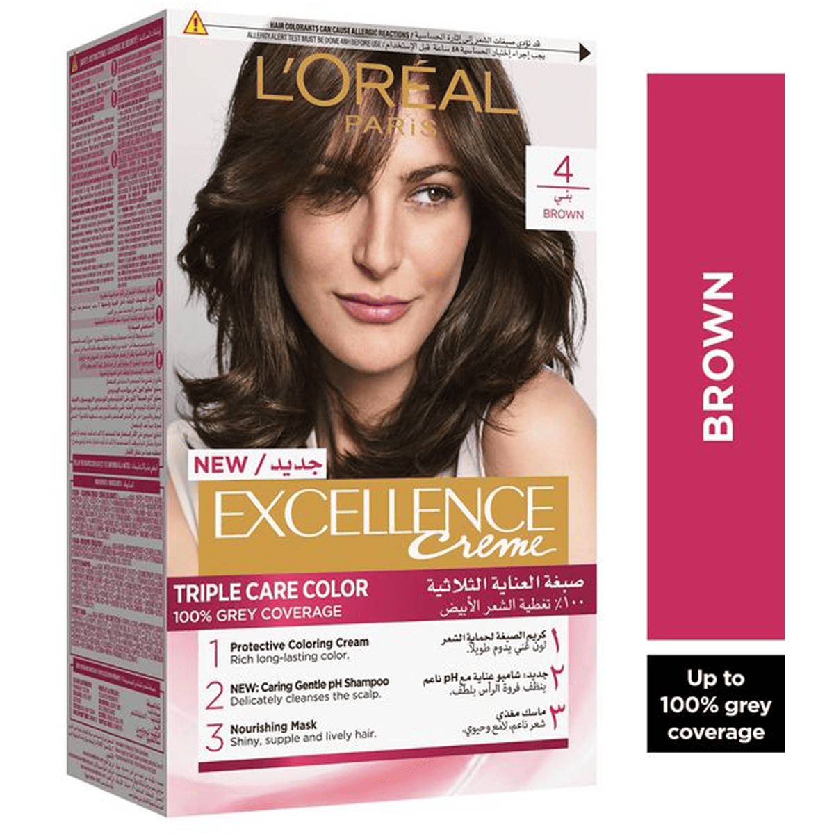 Loreal Excellence Cream/4 Brown image number 0