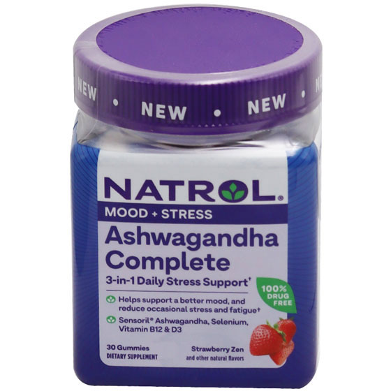 Natrol Ashwagandha Complex (Strawberry Flavor) 30 Gummies image number 0