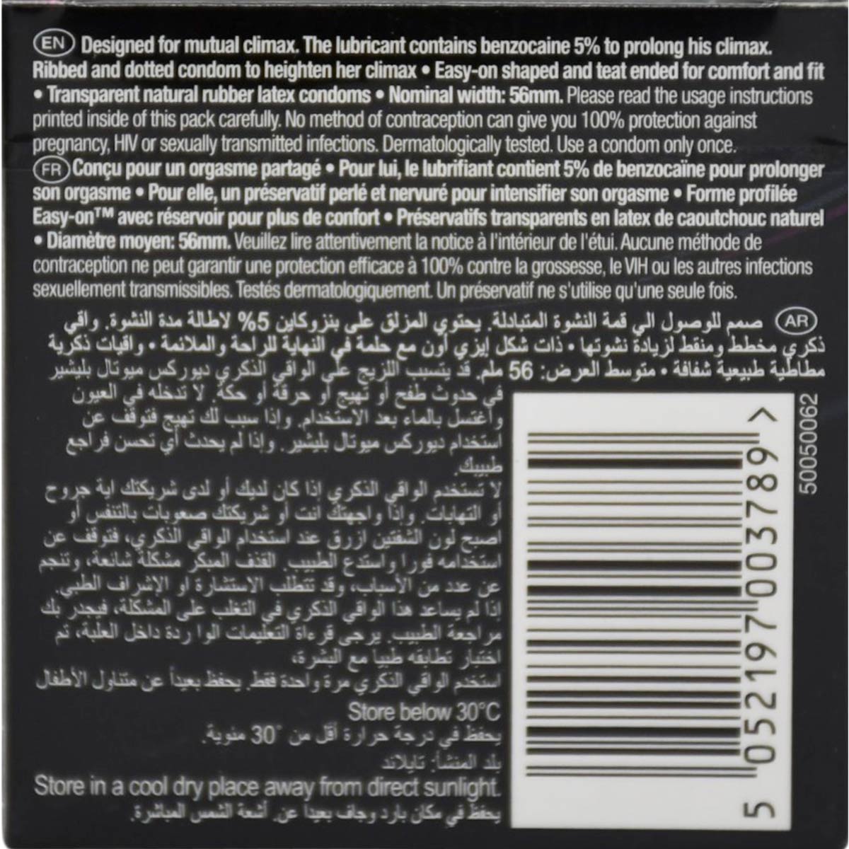 Durex Performax Intense Condoms 3 pcs image number 1