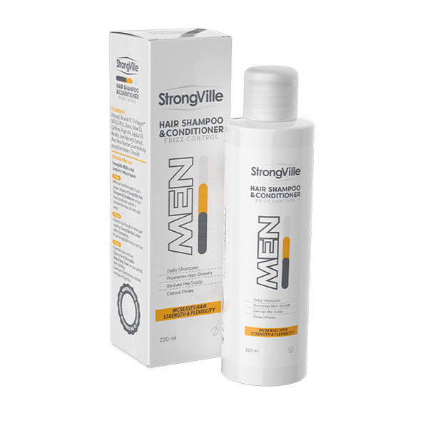 Strong Ville Hair Shampoo & Conditioner Frizz For Men 220ml image number 0