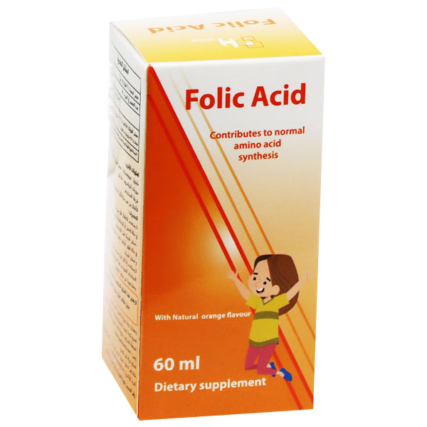 Folic Acid Orange Flavor 60ml Oral Drop image number 0