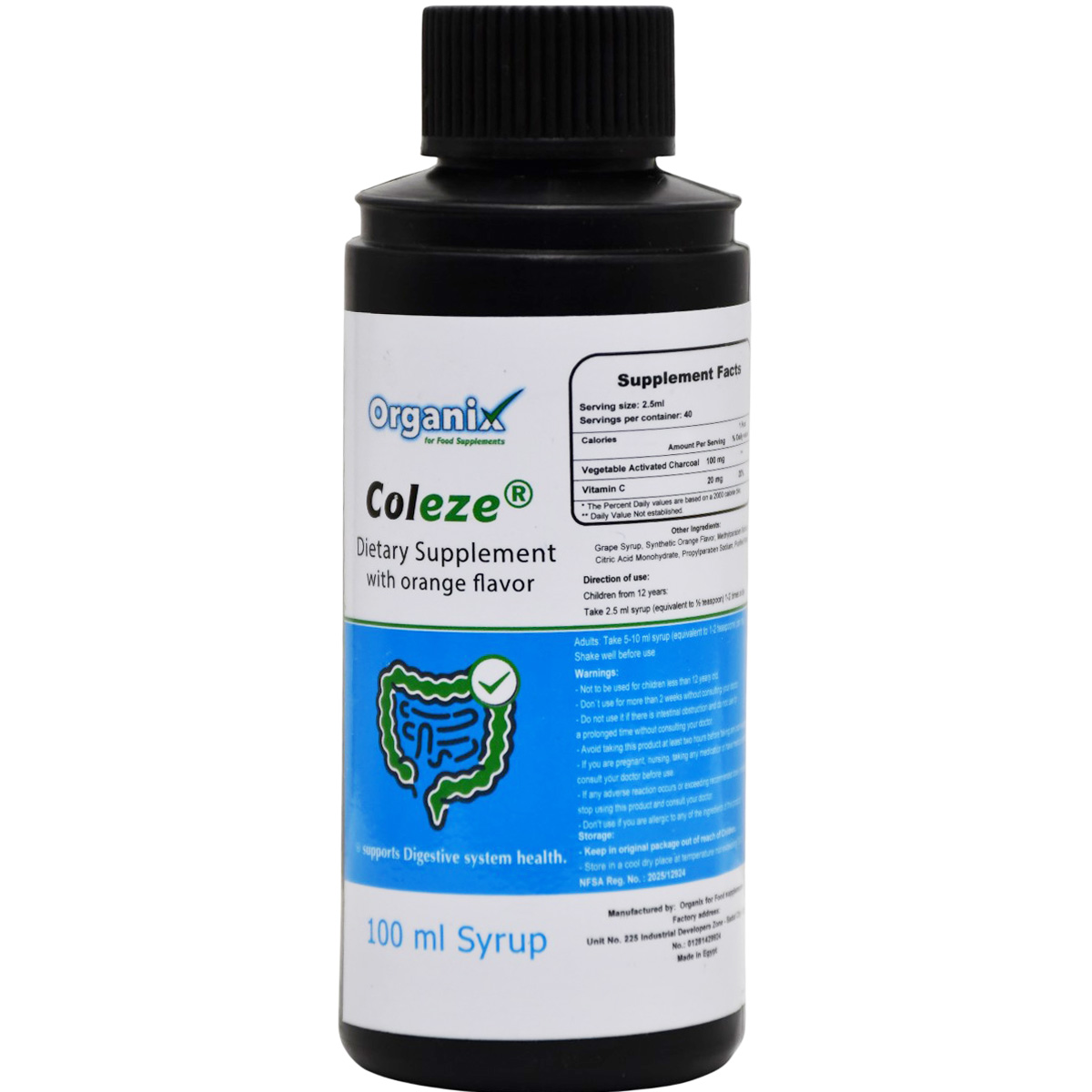 Coleze Orange Flavor Syrup 100ml image number 0