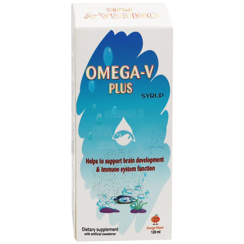 Omega V Plus 120ml Orange Flavor Syrup image number 0