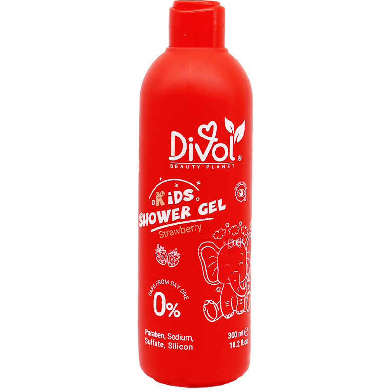 Divol Kids Shower Gel Strawberry 300ml image number 0