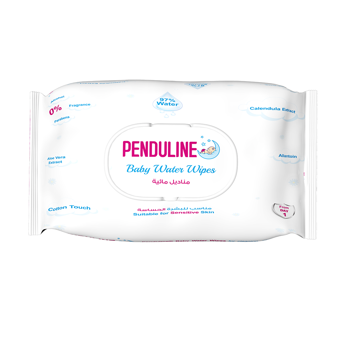 Penduline Water Baby Wipes 70pcs image number 0
