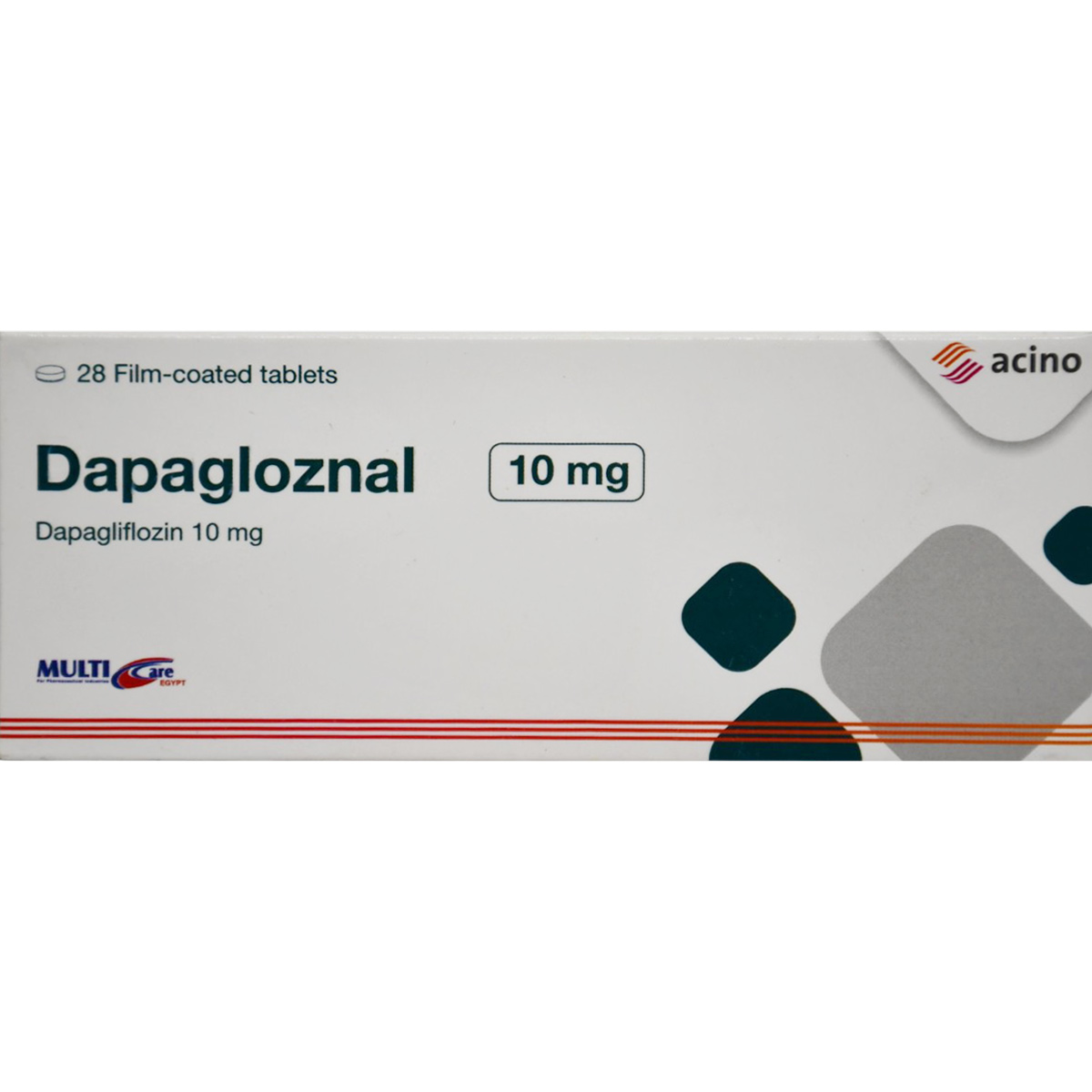 Dapagloznal 10mg 28 Film Coated Tablets image number 0