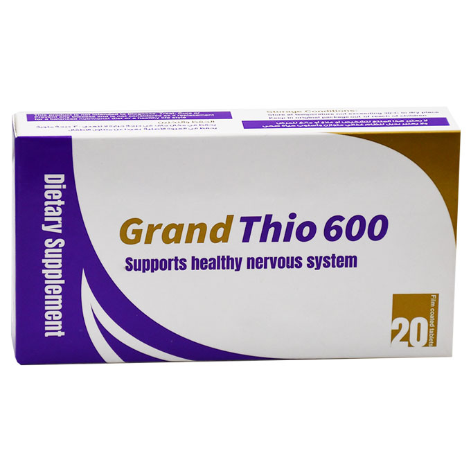 Grand Thio 600 - 20 Film Coated Tablets image number 0