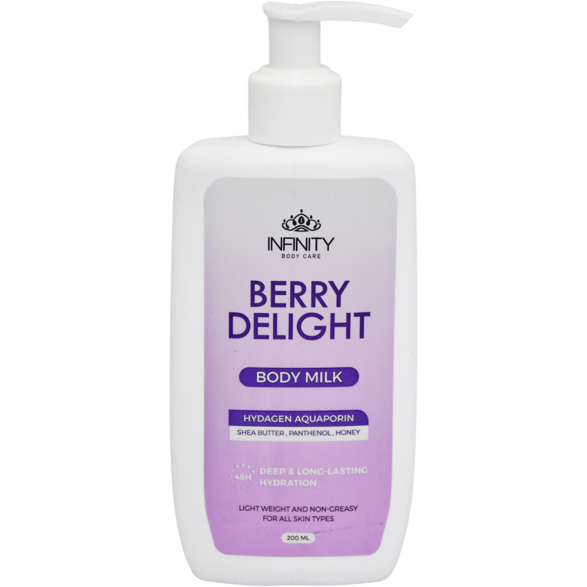 Infinity Berry Delight Body Milk For All Skin Types 200ml image number 0