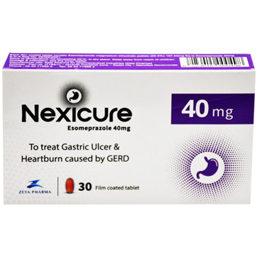 Nexicure 40mg 30 Film Coated Tablets image number 0
