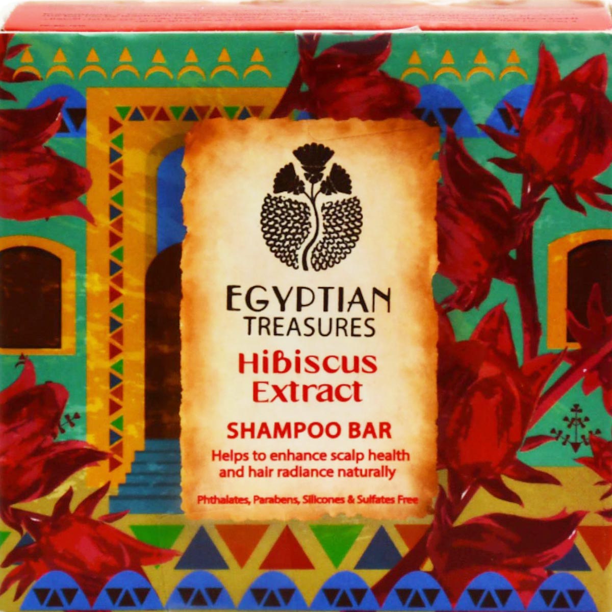 Egyptian Treasures Hibiscus Extract Shampoo Bar 100gm image number 0