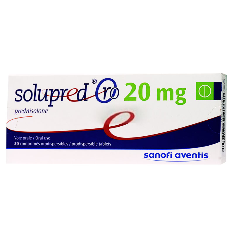Solupred Oro 20mg 20 Tablets image number 0