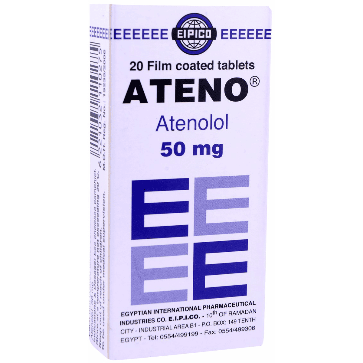 Ateno 50mg 20 Tablets image number 0