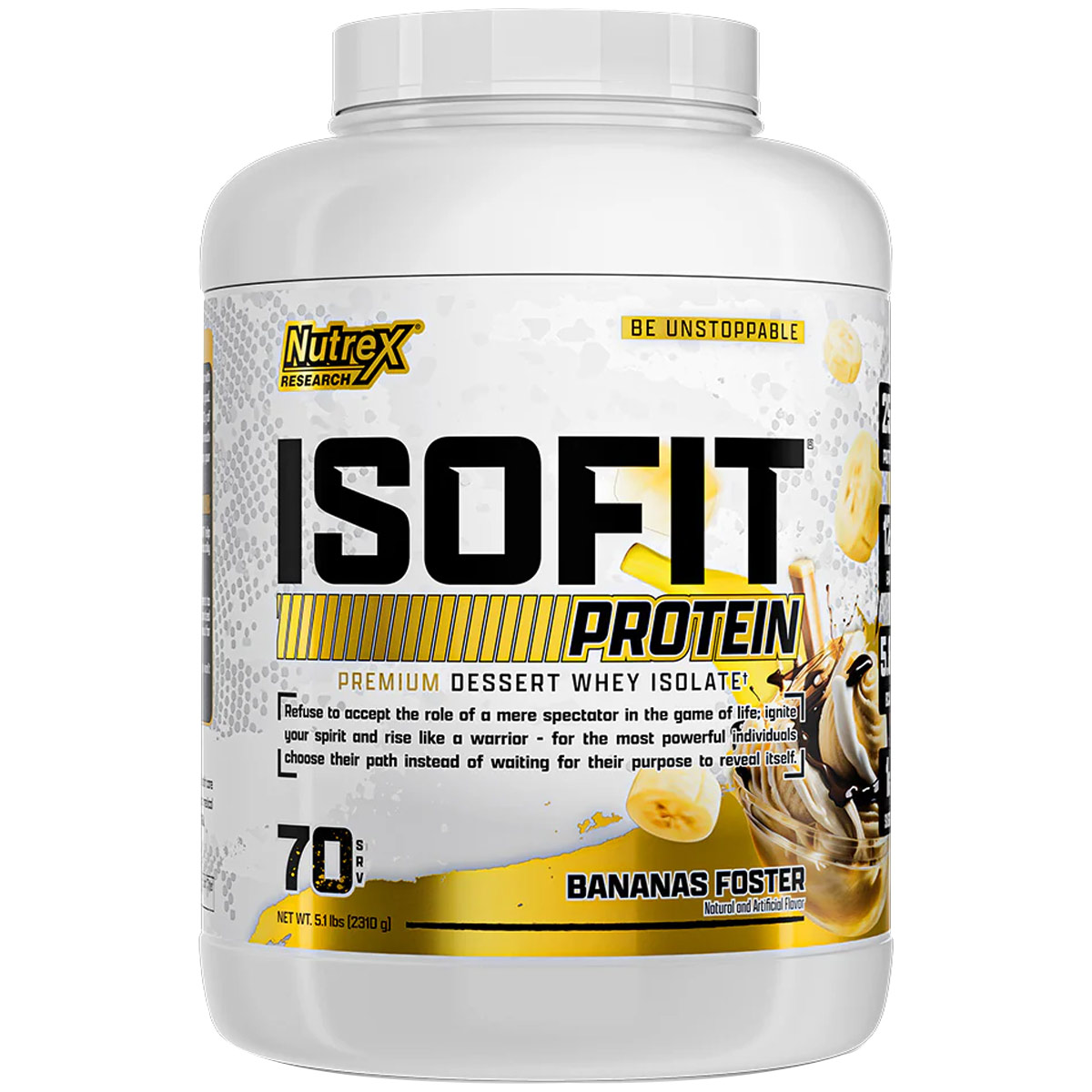 Isofit Whey Protein Isolate Bananas 2310gm image number 0