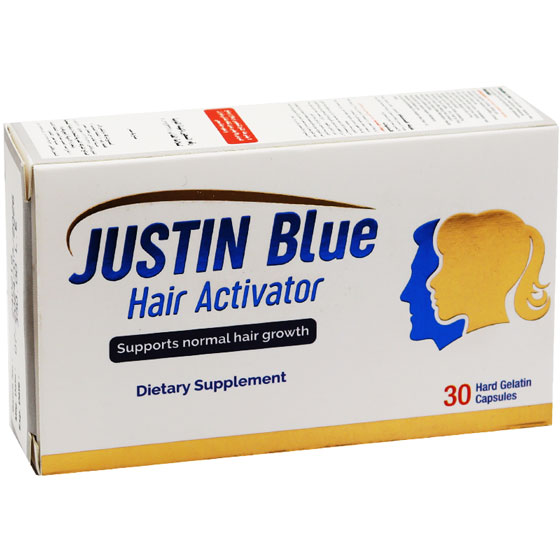 Justin Blue Hair Activator 30 capsules image number 0