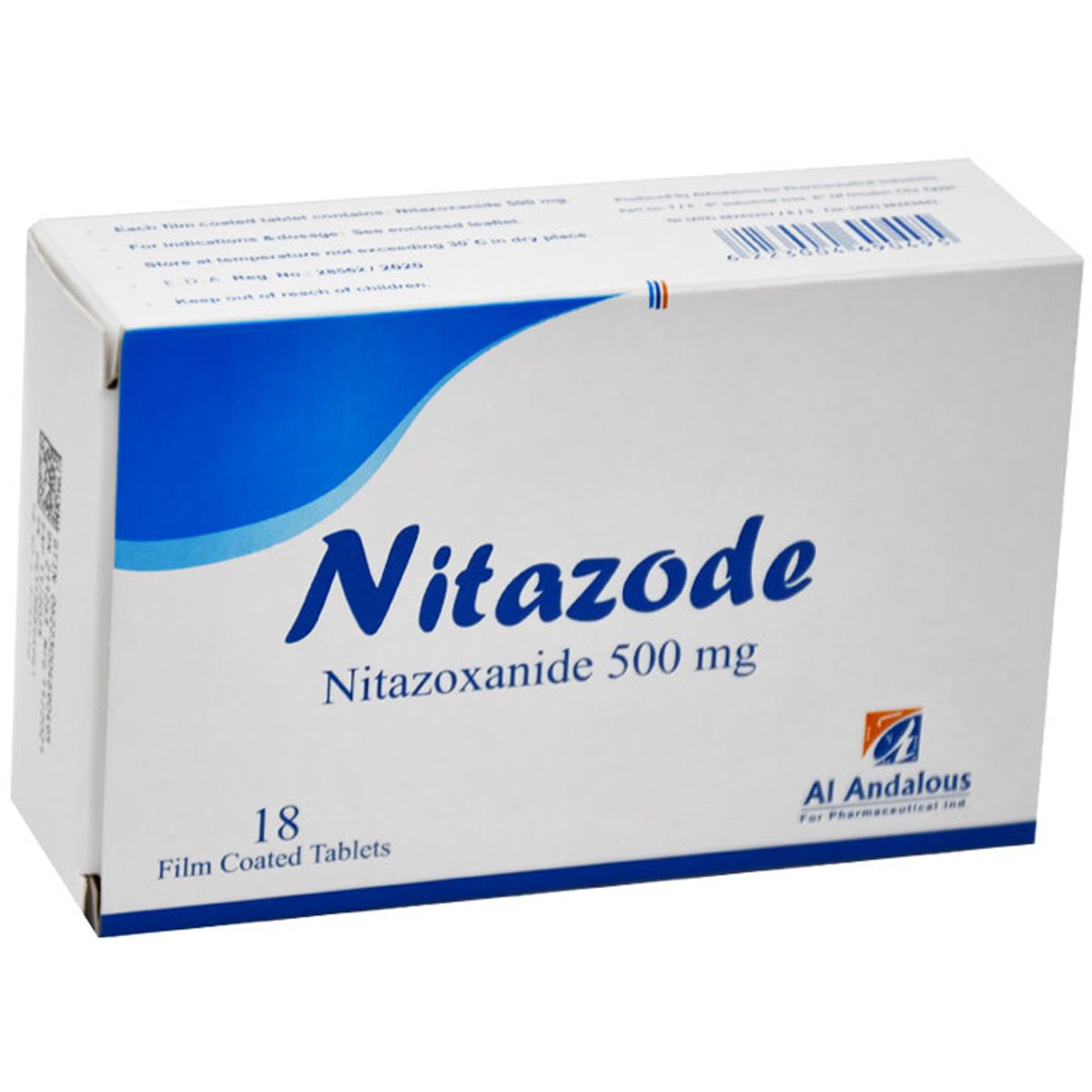 Nitazode 500mg 18 Scored Film Coated Tablets image number 0