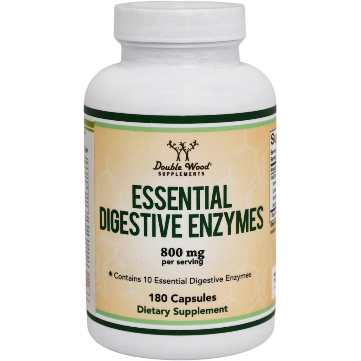 Double Wood Essential Digestive Enzymes 800mg 180 Capsules image number 0