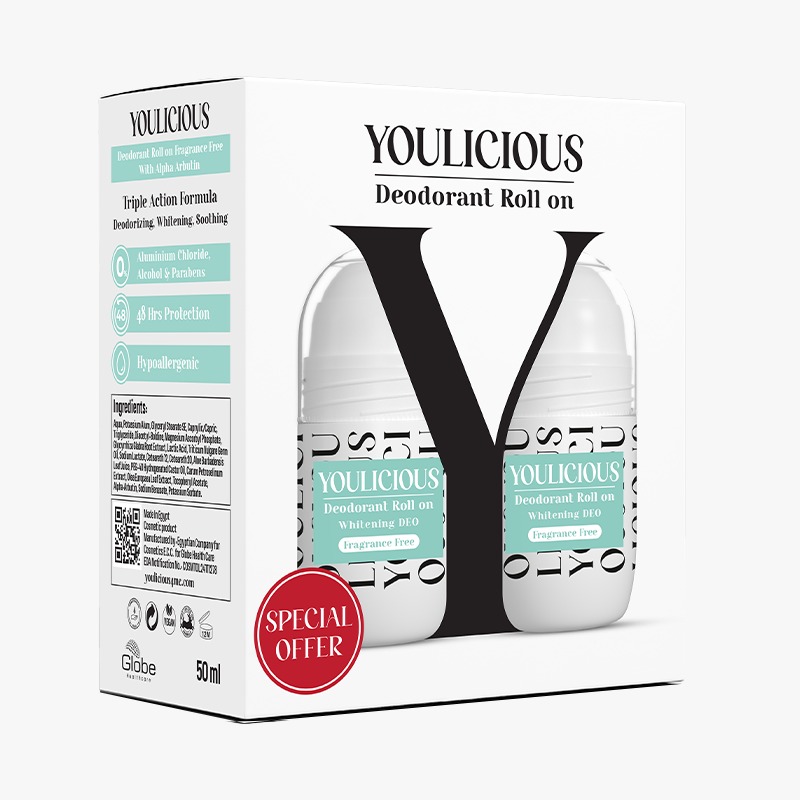 Youlicious Fragrance Free Deodorant Roll On 2 x 50ml (Offer Pack) image number 0