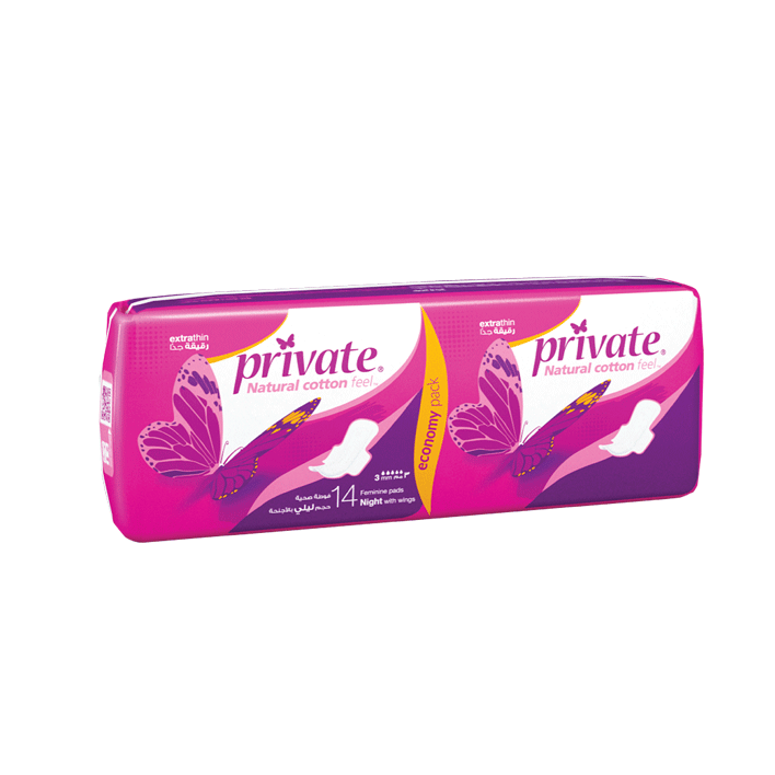 Private Extra Thin Night With Wings 14 Pieces image number 0