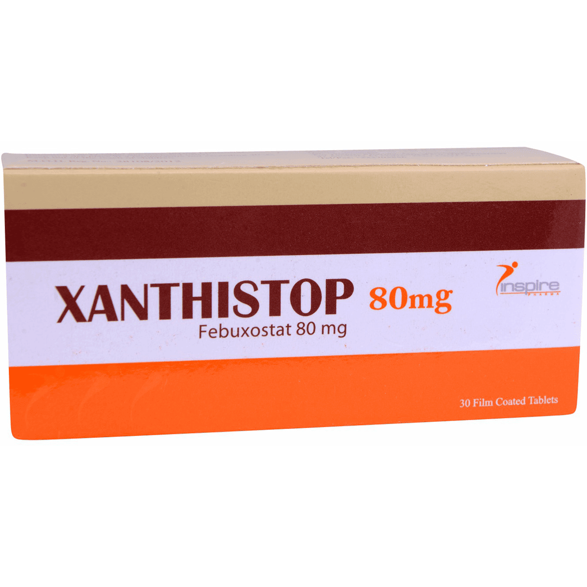 Xanthistop 80mg 30 Scored Film Coated Tablets image number 0
