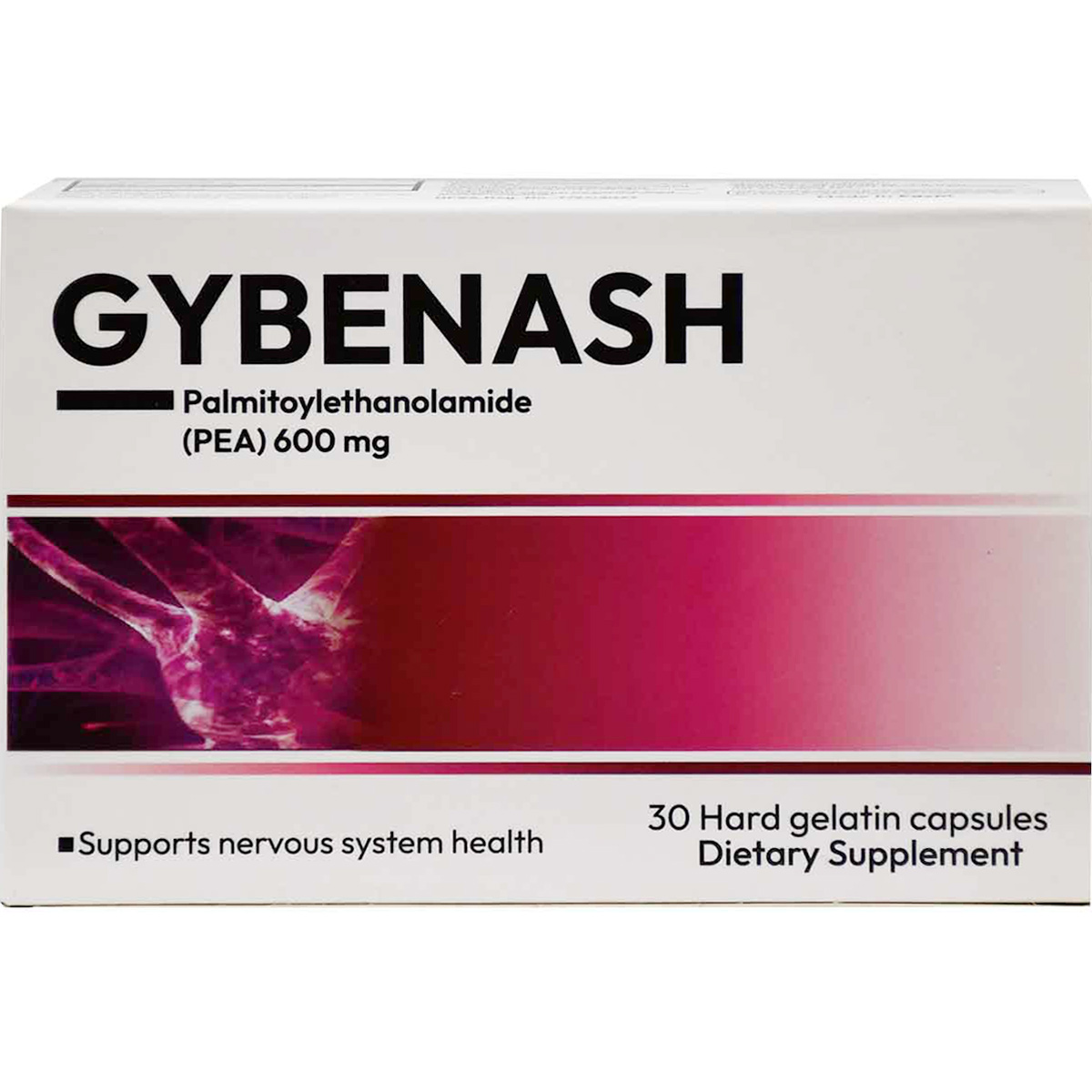 Gybenash 600 mg 30 Hard Gelatin Capsules image number 0
