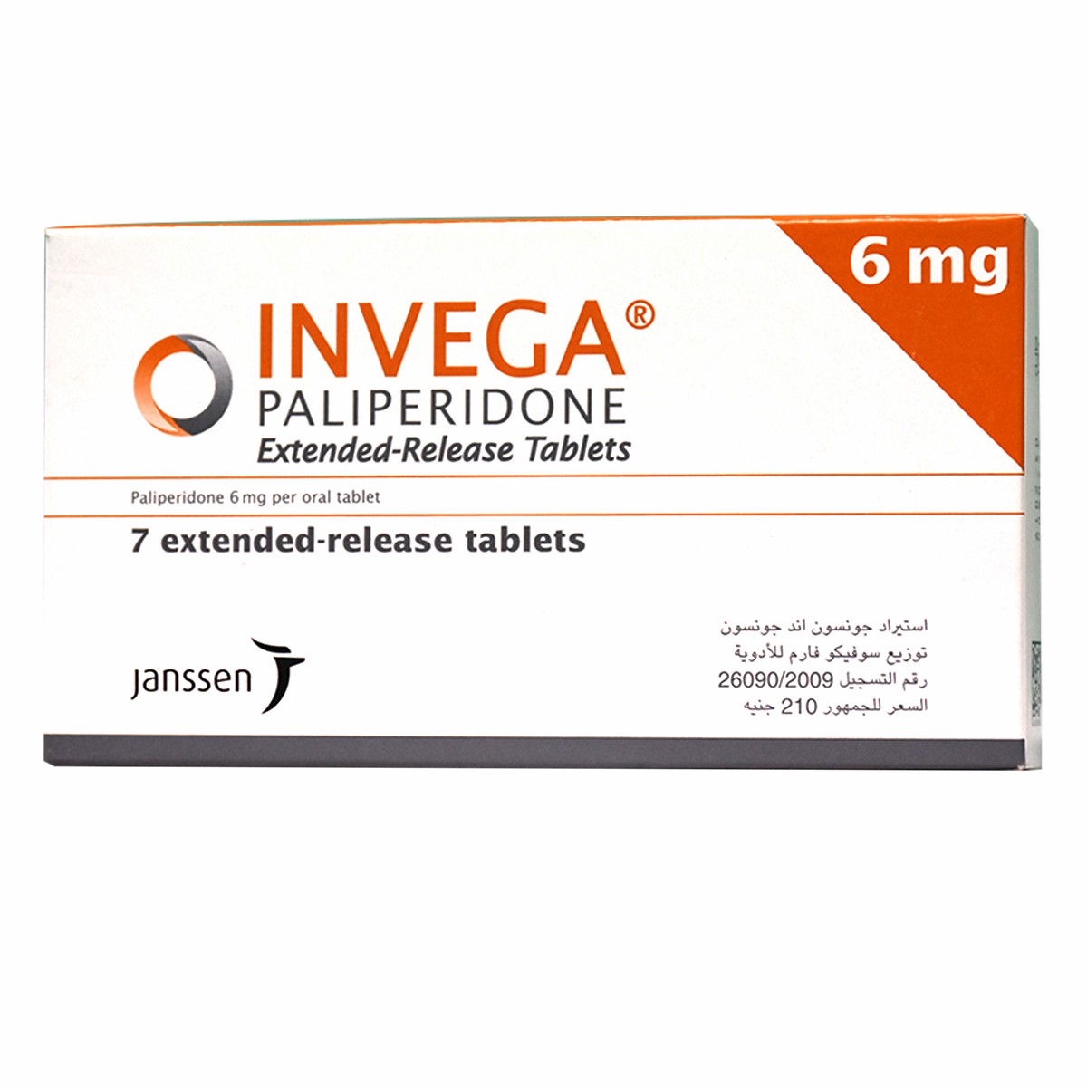 Invega 6mg 7 Tablets image number 0