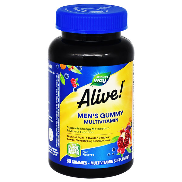Alive Mens Fruit Flavor 60 Gummy image number 0