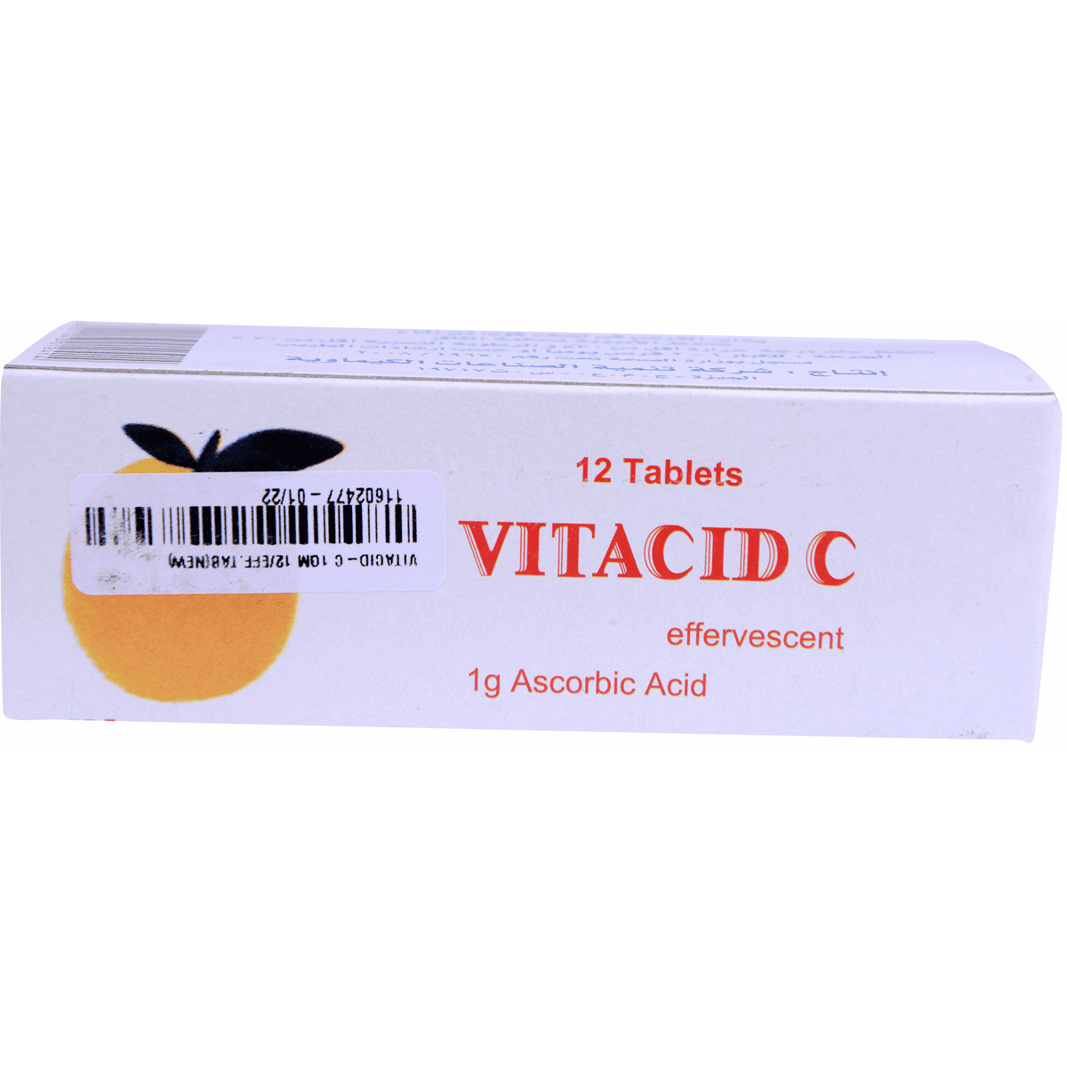 Vitacid C 1gm 12 Effervescent Tab image number 0