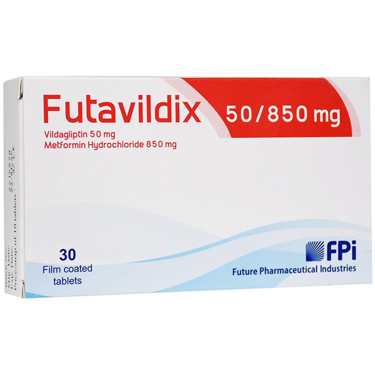 Futavildix 50/850mg 30 Film Coated Tablet image number 0